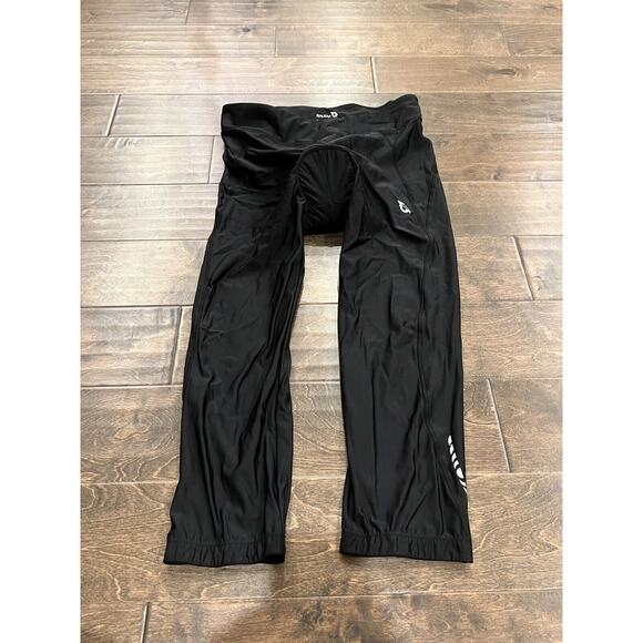 Baleaf Womens Black Cycling Pink Padded Capri Leggings Pants Size XXL 2XL - Picture 2 of 10